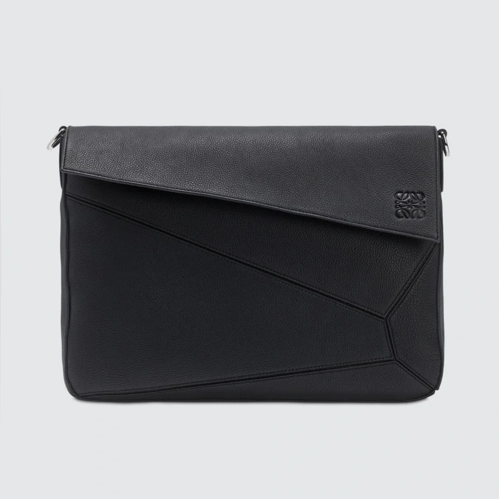 Loewe Puzzle Black Messenger Bag